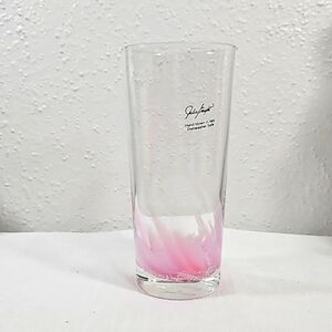 Julia Knight handblown in italy pink highbol glass